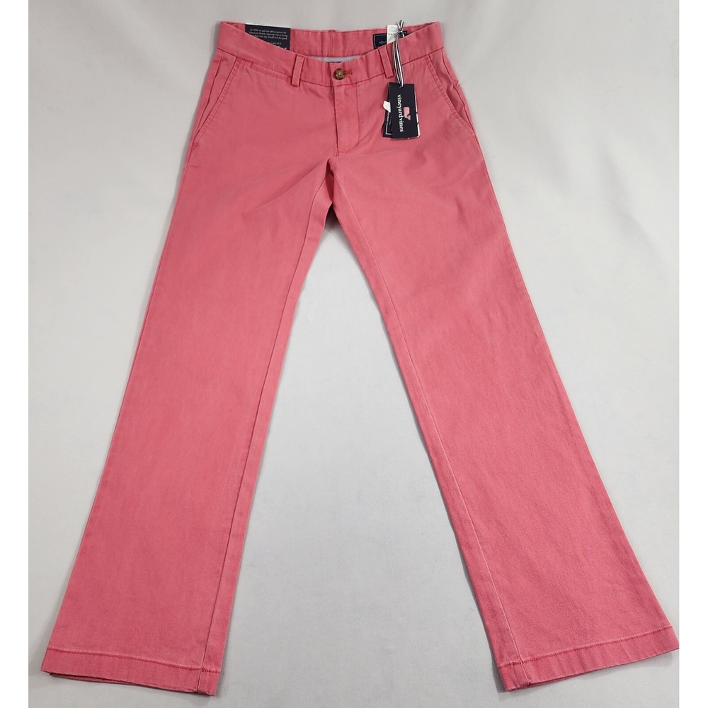 Vineyard Vines Breaker pants adult W 30 L 32 jetty red pocket zip $98.50 mens